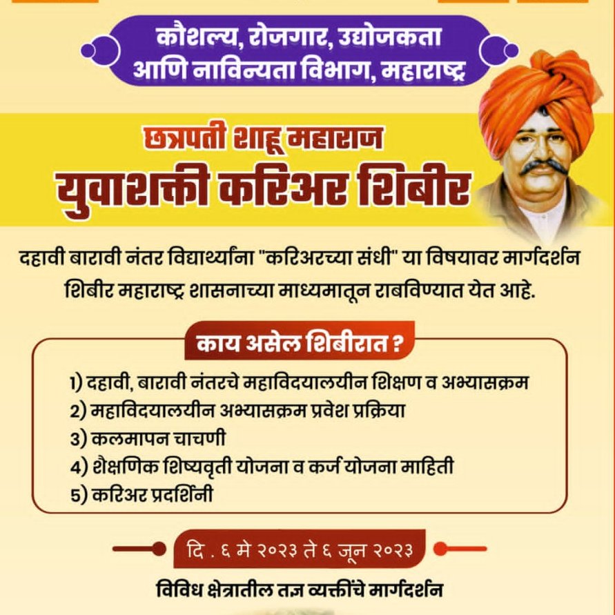 Chhatrapati Shahu Maharaj Yuva Shakti Career Camp