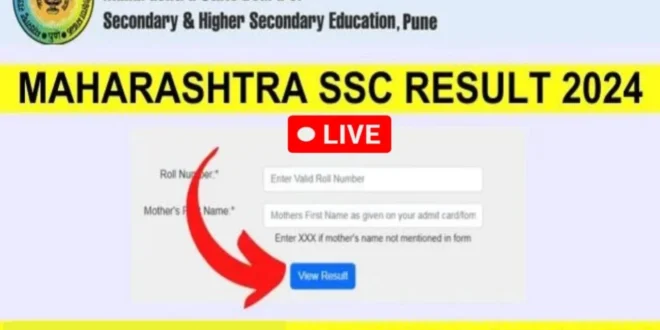 Maharashtra SSC 10th Result 2024